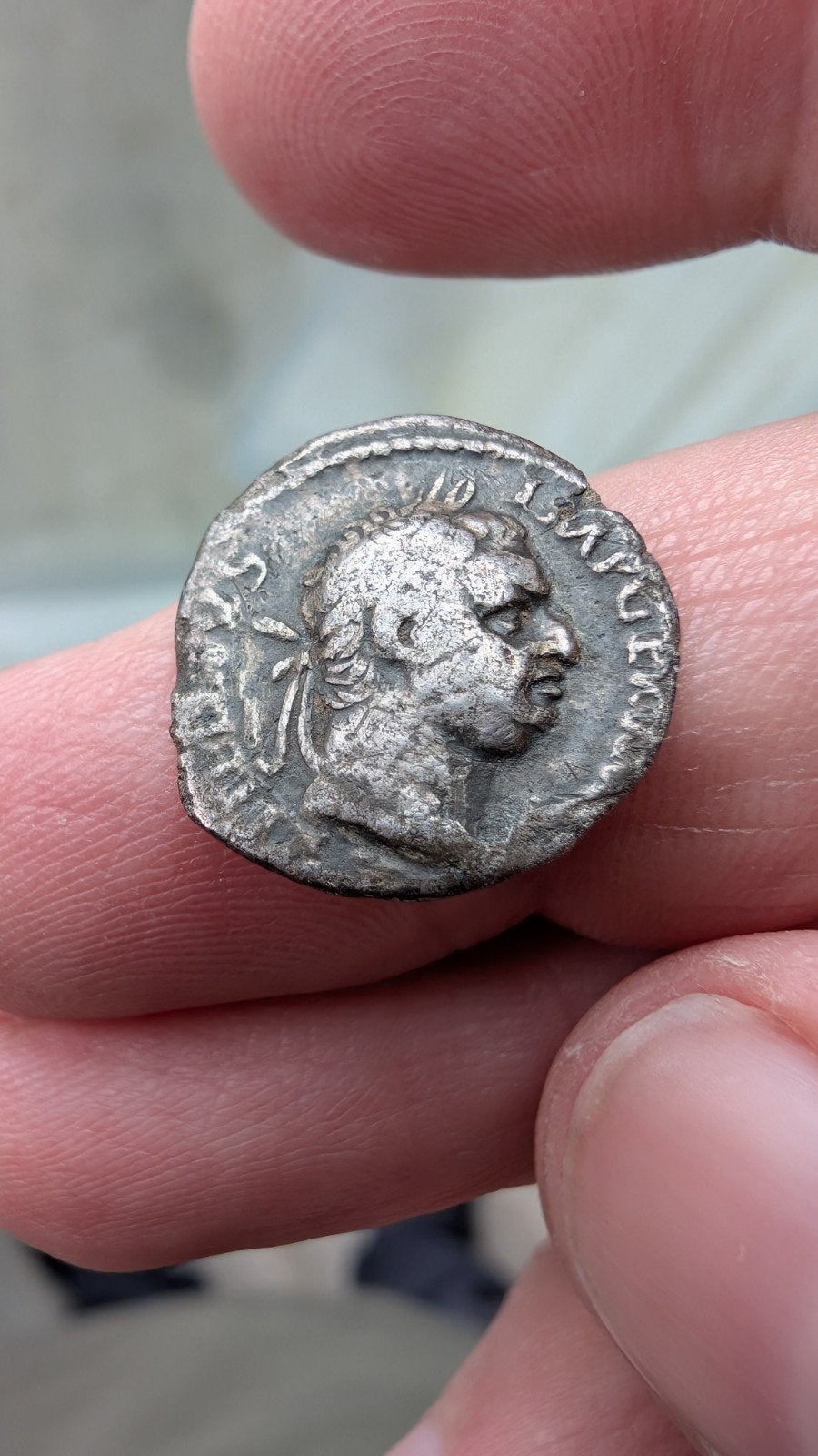 Denarius Vitellius - Romeinse munt, Ophalen of Verzenden, Italië