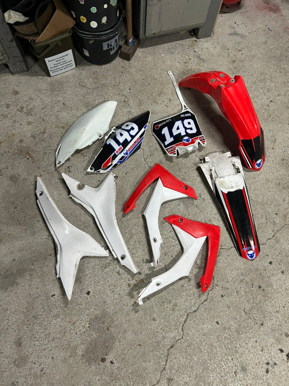 Honda crf 450 kappenset, Ophalen of Verzenden, Gebruikt