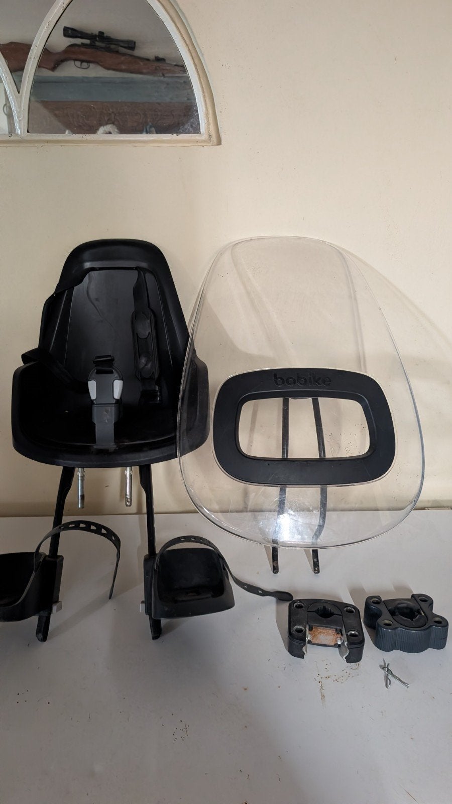 bobike mini one met scherm en twee adapters, Ophalen of Verzenden, Gebruikt, 9 t/m 18 kg