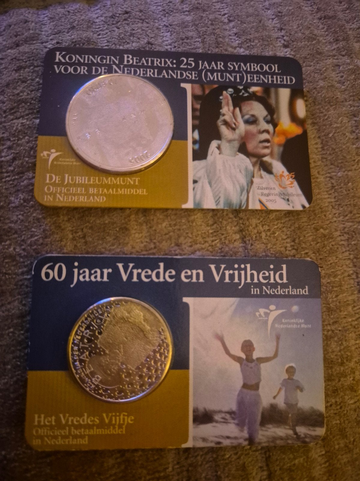 2 zeer nette zilveren munten, Ophalen of Verzenden, Euro's, Setje, Zilver