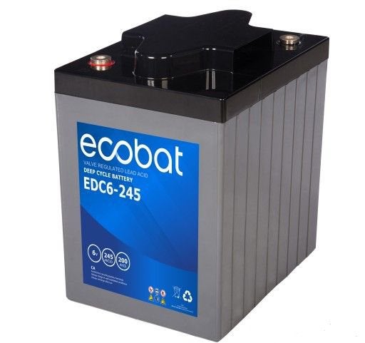 Ecobat AGM Deep Cycle accu | EDC6-245 | 6V 245Ah, Ophalen, Nieuw