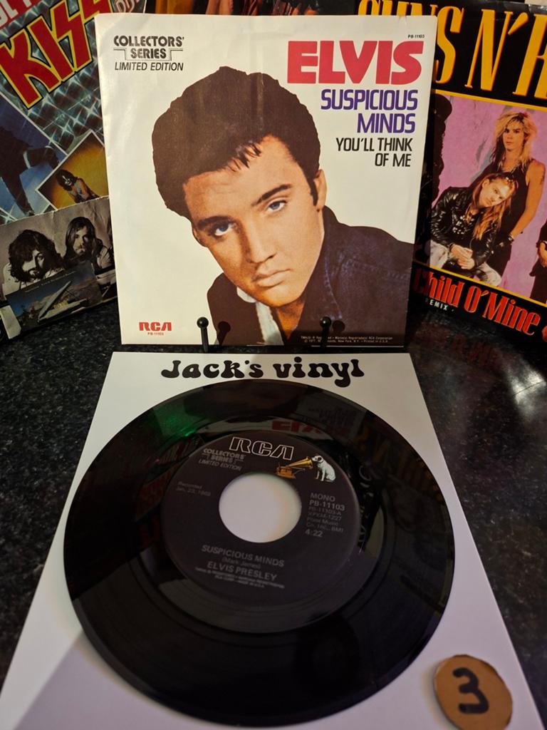 Elvis Presley   Suspicious Minds   1977 / 2, Fotohoes, Ophalen of Verzenden, Zo goed als nieuw, 7 inch