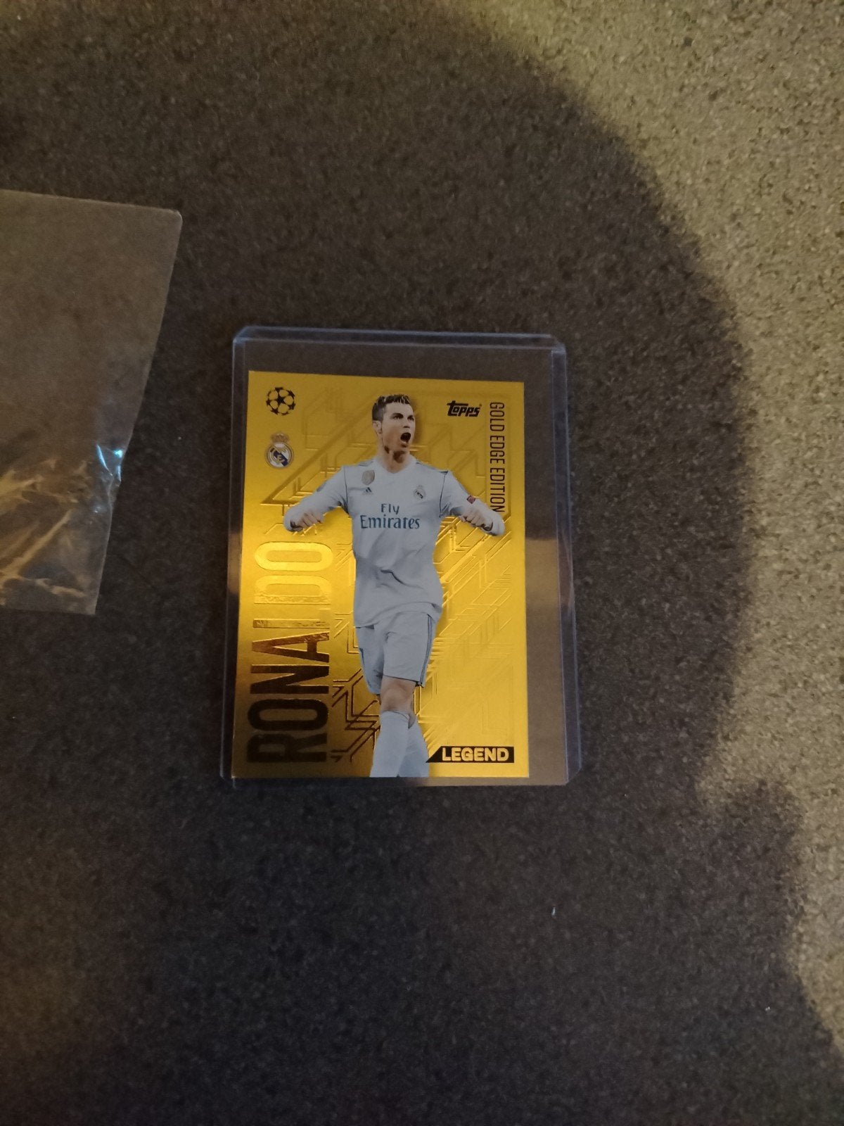Cristiano Ronaldo Topps Gold Edge Edition Spelerskaart, Verzamelen, Sportartikelen en Voetbal, Ophalen of Verzenden, Zo goed als nieuw