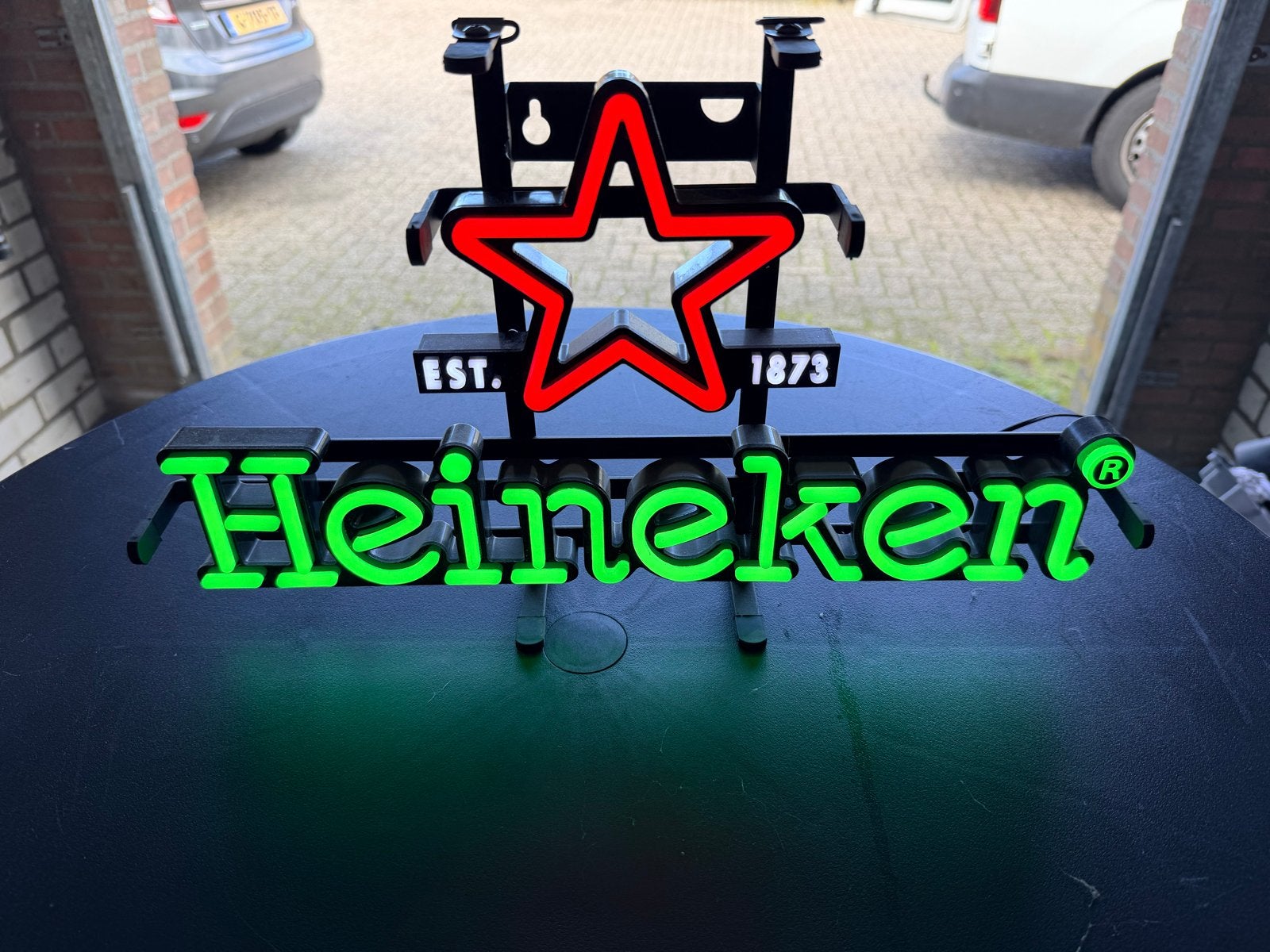 Heineken LED Lichtreclame - Uniek en Decoratief, Ophalen of Verzenden, Zo goed als nieuw, Lichtbak of (neon) lamp