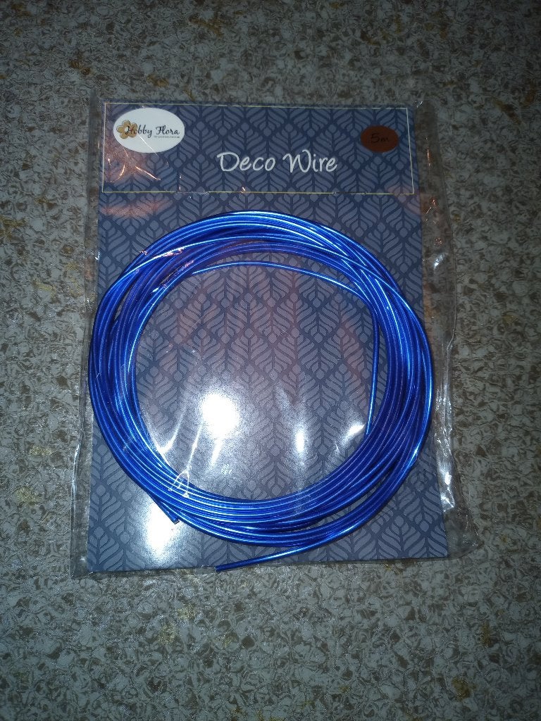 Blauwe Deco Wire - Nieuw en Ongebruikt, Hobby en Vrije tijd, Zo goed als nieuw, Blauw, Overige merken, Knutselmateriaal