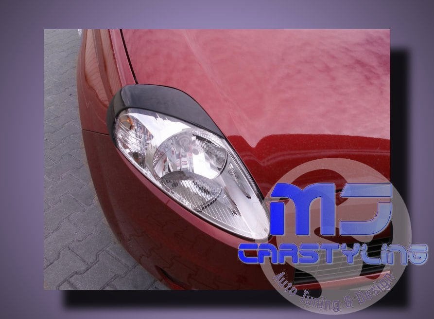 Fiat Grande Punto - Koplampspoilers, Auto diversen, Tuning en Styling, Ophalen of Verzenden, MJ-Carstyling, Info@mj-carstyling.net