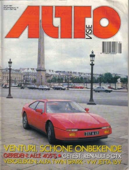 Autovisie 15 1987 : VW Jetta GT 16V - Renault 5 GTX - Alfa, Ophalen of Verzenden, Gelezen, Algemeen