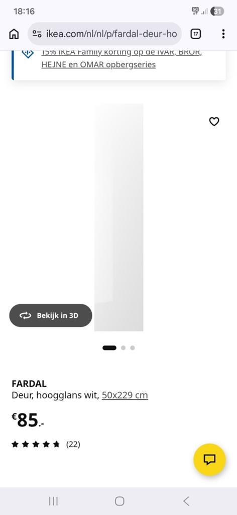4 ikea pax hoogglans fardal deuren, Huis en Inrichting, Kasten | Kledingkasten, Ophalen, 200 cm of meer, 50 tot 100 cm, Zo goed als nieuw