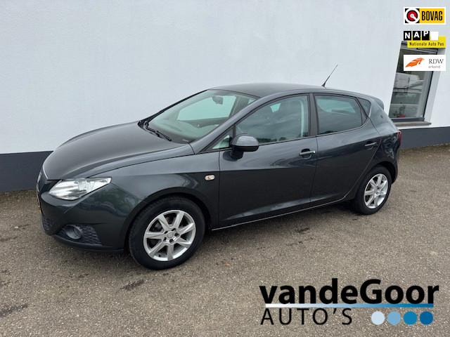 Seat Ibiza 1.2 TDI Reference, '10, clima, cruise, trekhaak,, Euro 5, Stof, Gebruikt, Zwart