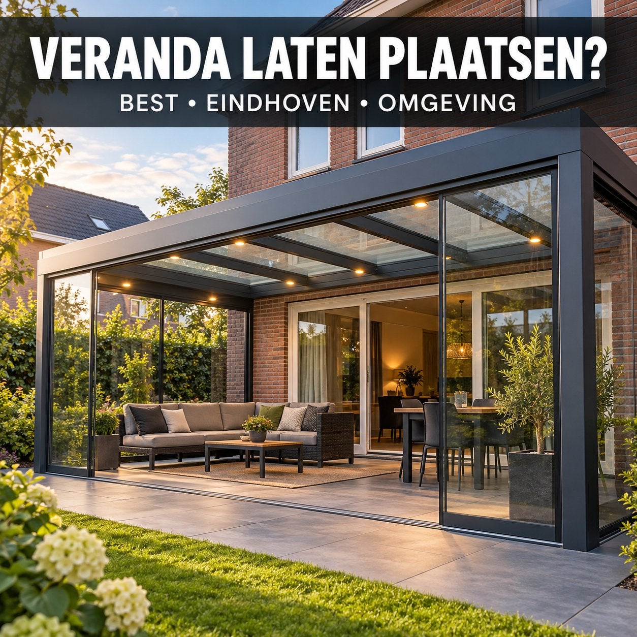 Veranda laten plaatsen, Tuin en Terras, Ophalen of Verzenden, Zo goed als nieuw, Veranda