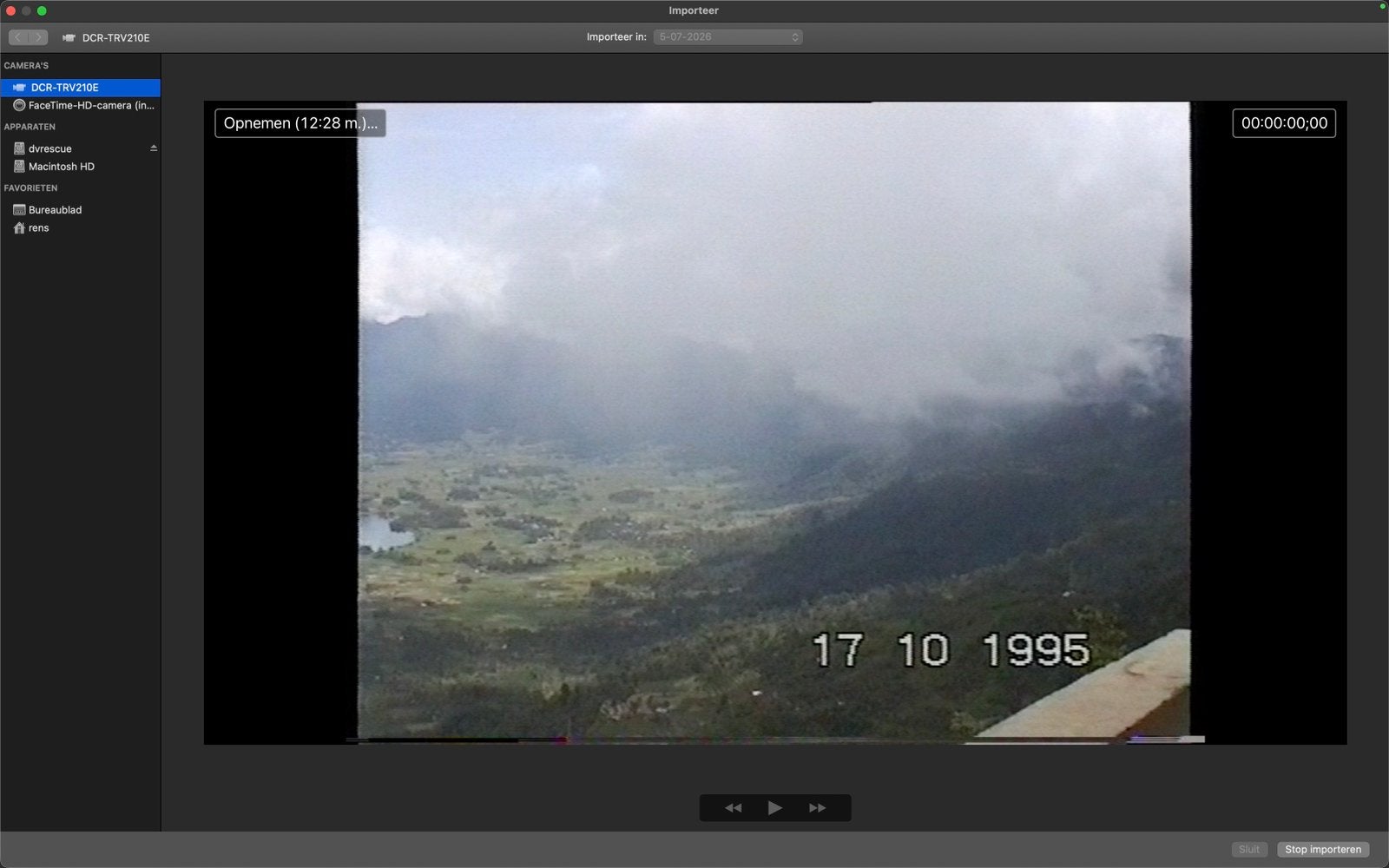 Hi8 / MiniDV videobanden digitaliseren via FireWire, Film- of Videodigitalisatie