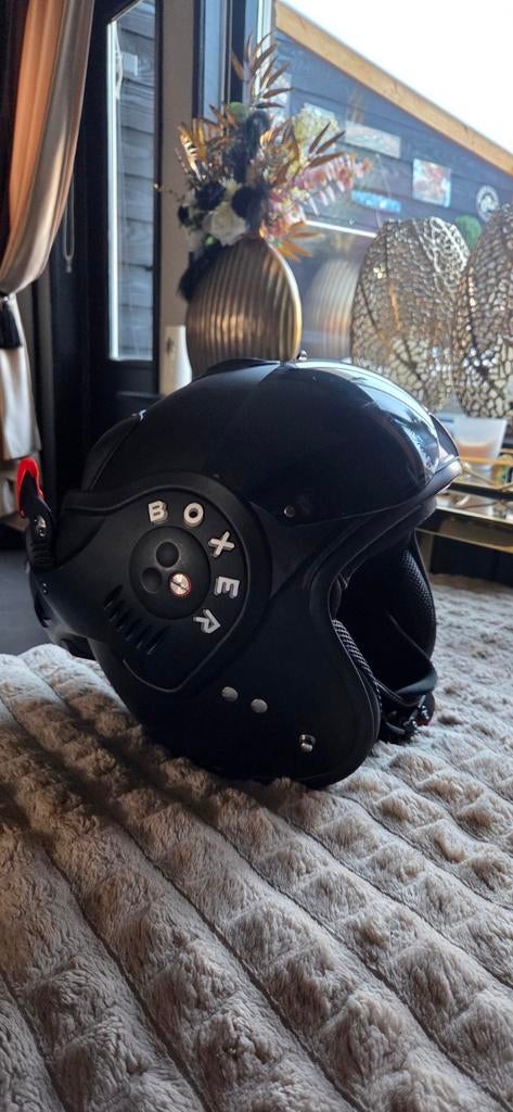 Zwarte Boxer helm  Roof helm, Motoren, Overige merken, Systeemhelm, XL, Ophalen of Verzenden