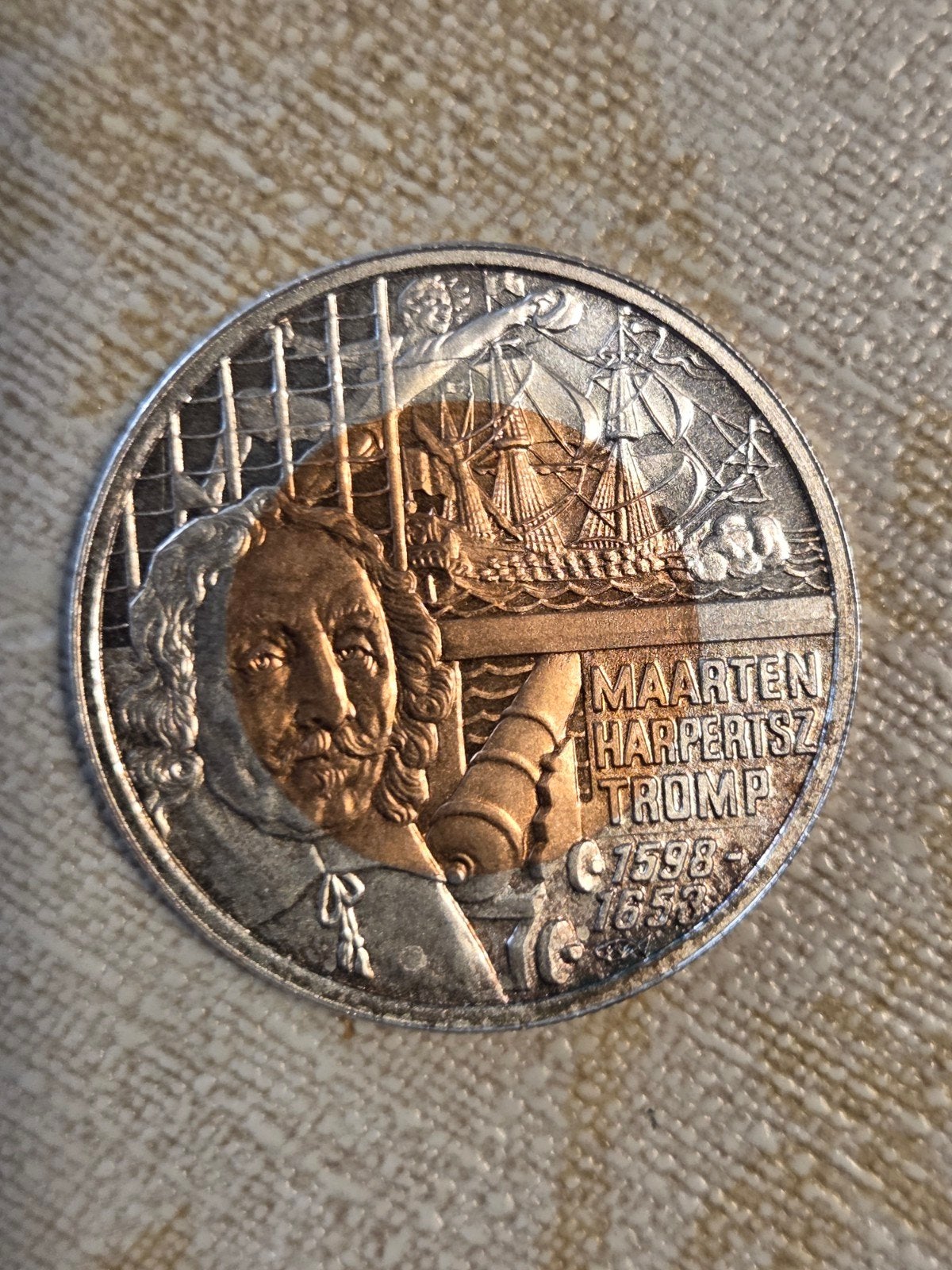 Zilveren 10 Euro munt 1998 - Maarten Harpertsz Tromp, Koningin Beatrix, Zilver, Euro's, Ophalen of Verzenden