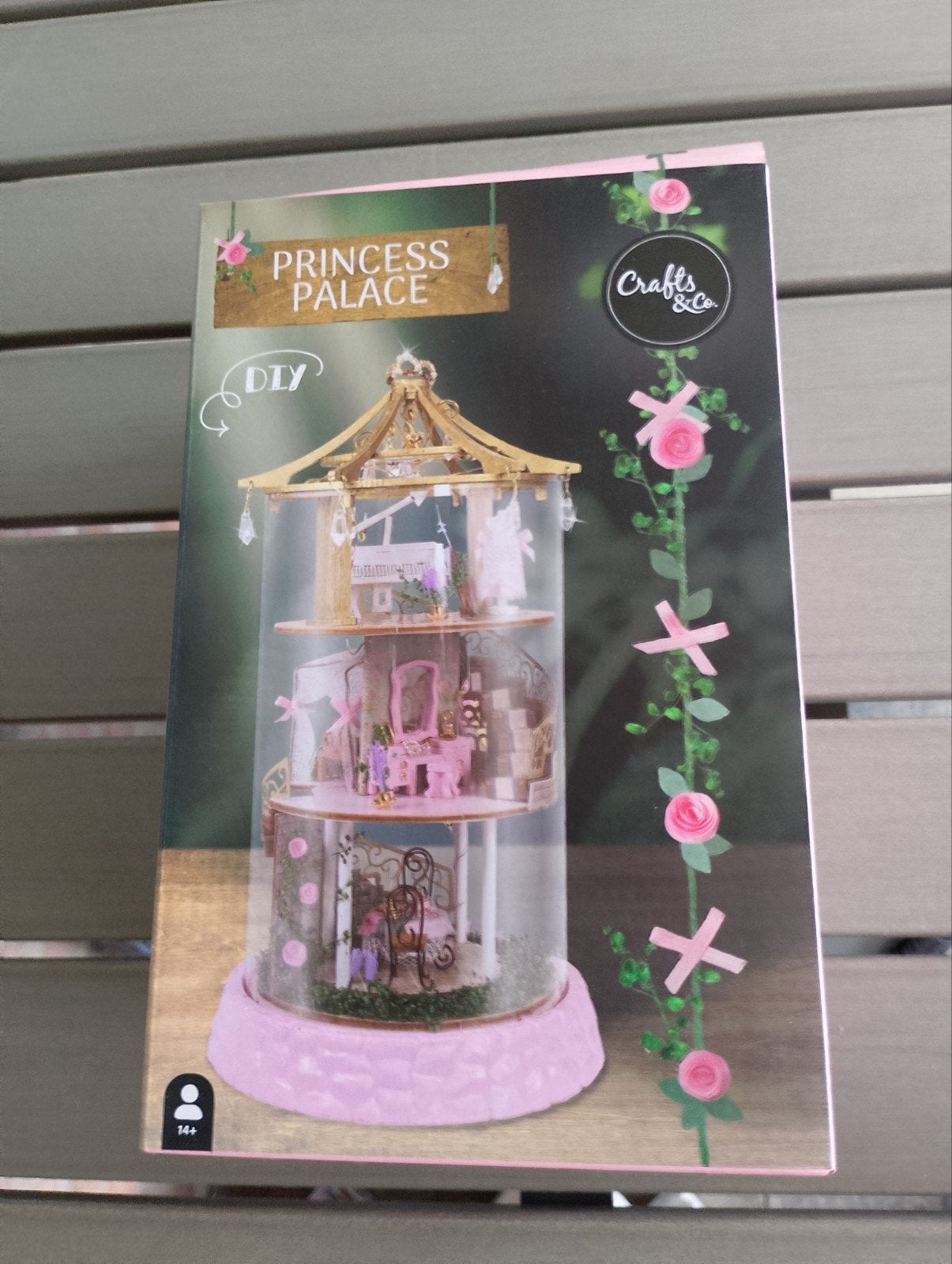 Knutsel pakket miniatuur huis Princess Palace, Hobby en Vrije tijd, Knutselen, Ophalen, Nieuw, Knutselwerk
