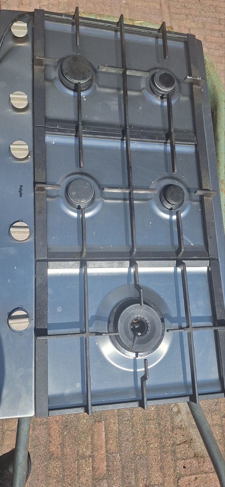 gasfornuis met wokbrander inbouw, Ophalen, Inbouw, Gas, 5 kookzones of meer