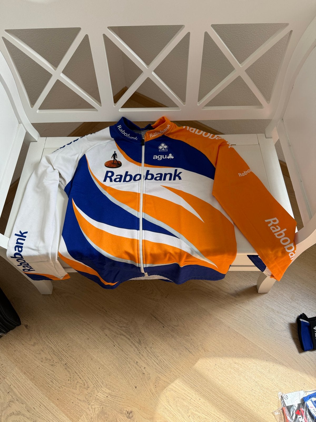 Rabobank AGU wielrenjack - Maat L, Ophalen, Maat 52/54 (L), Meerkleurig, Nieuw