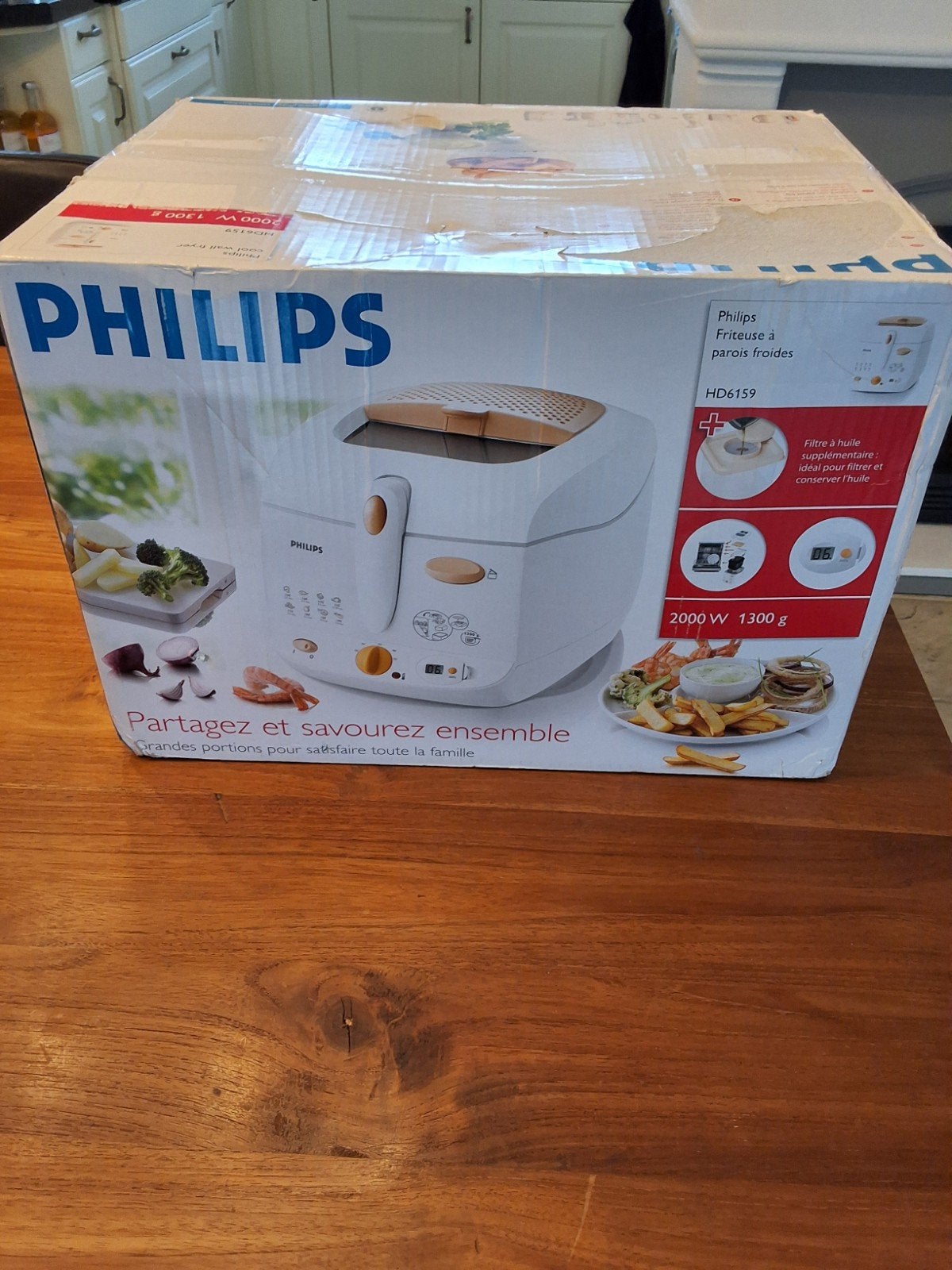 Philips Frituurpan Nieuw + Buffet Server + Warmhoudplaat, 2 tot 3 liter, Ophalen, Nieuw