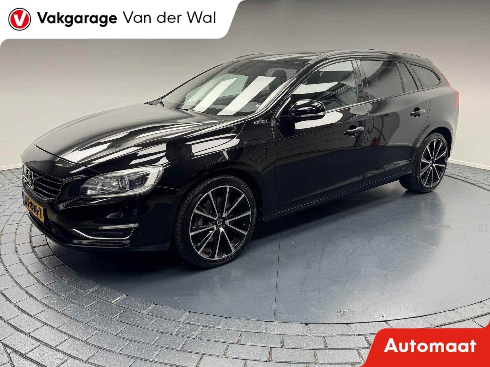 Volvo V60 2.4 D5 Plug-In Hybrid Polestar Automaat-Trekhaak-P, Auto's, Automaat, 228 pk, Met garantie (alle), Zwart