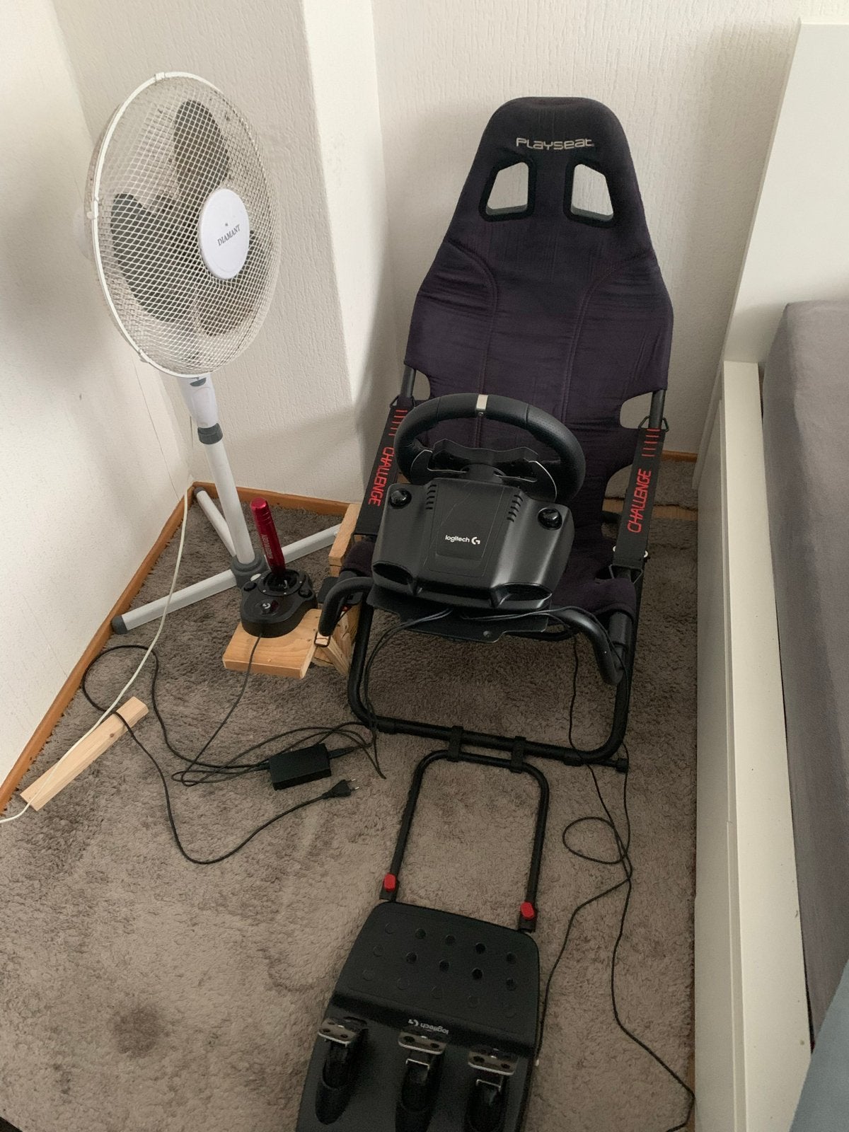 Logitech G920 met H-shifter en Playseat Challenge, Ophalen of Verzenden, Zo goed als nieuw, Stuurtje of Sportattribuut