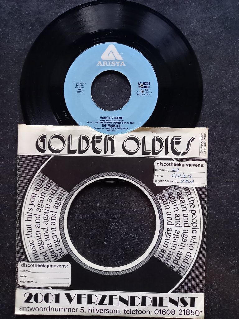 The Monkees - Monkee's Theme + Daydream Believer Reissue '72, Gebruikt, 7 inch, Ophalen of Verzenden, Pop