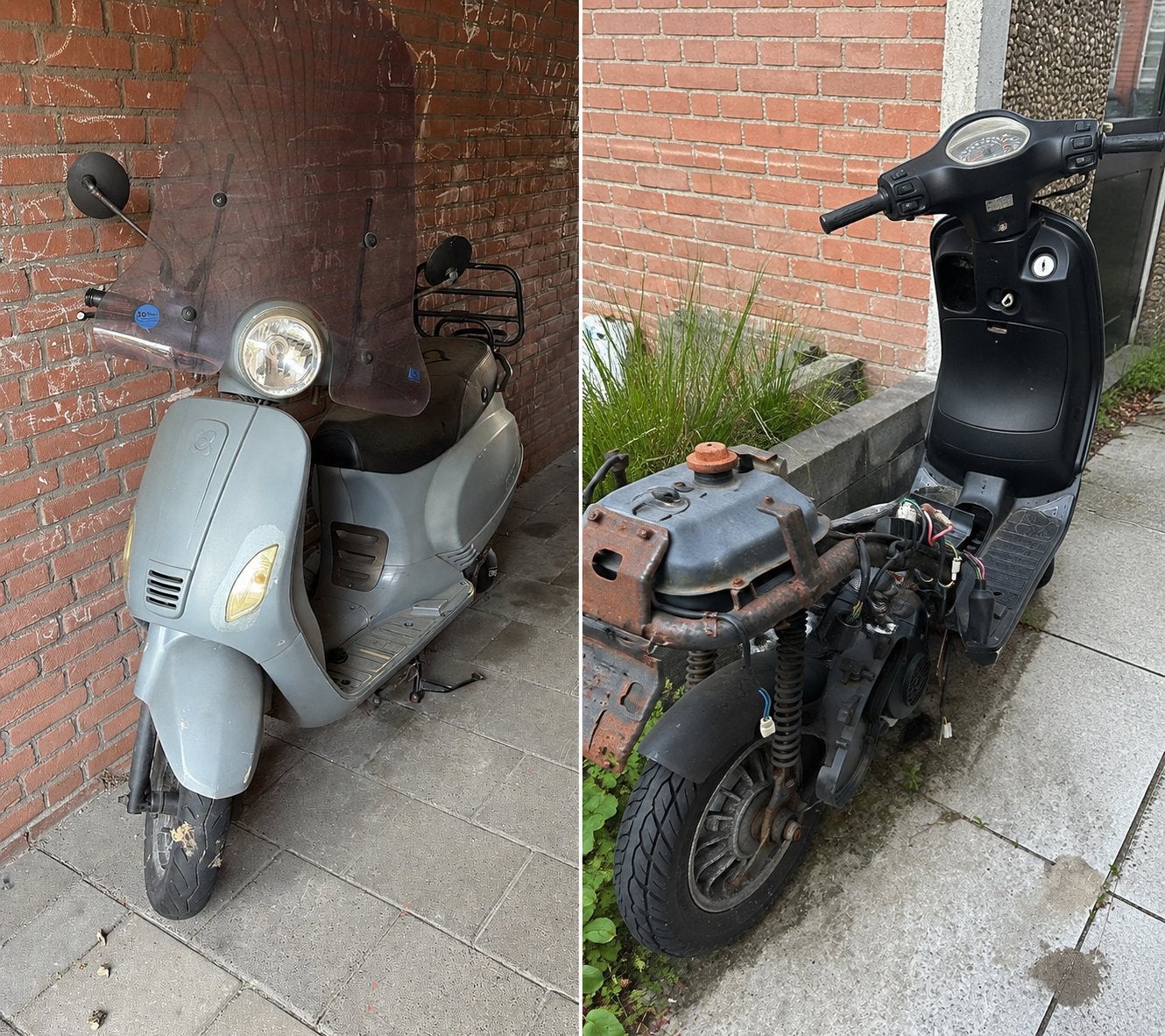 2 AGM scooters te koop – project/onderdelen – moeten weg, Ophalen, Gebruikt, Benzine, Overige merken
