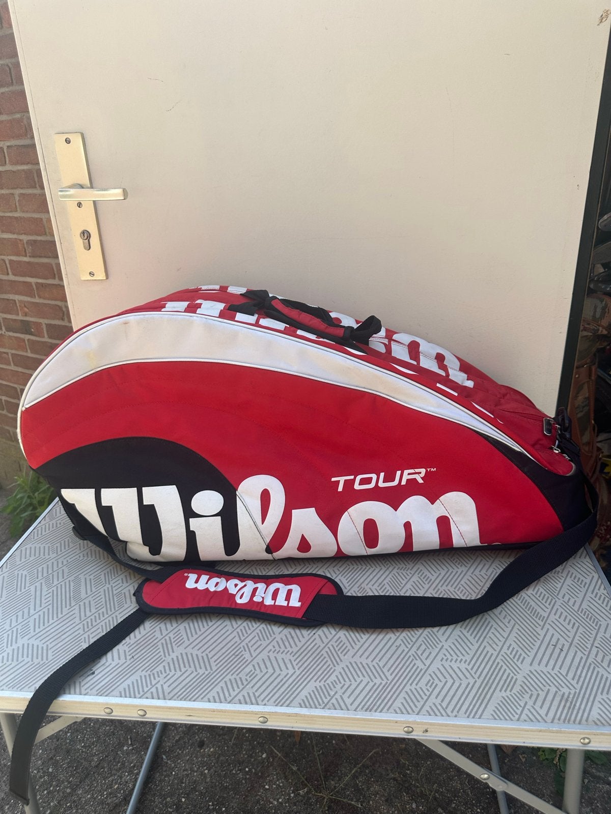 Wilson Tour Tennis Tas 12 rackets - Rood/Zwart, L2, Gebruikt, Ophalen of Verzenden, Wilson