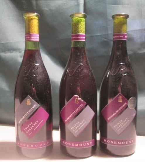 3x Australische Rode Wijn - Rosemount Estate - 1997/2001, Overige gebieden, Ophalen of Verzenden, Zo goed als nieuw, Rode wijn