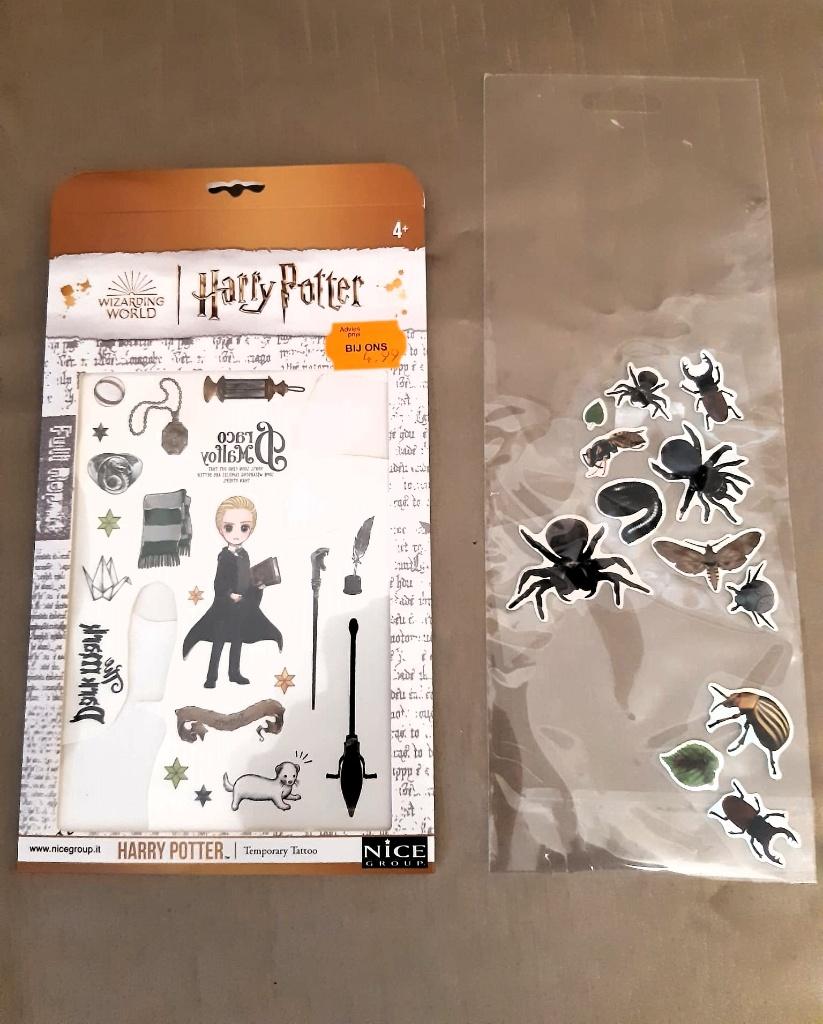 Harry Potter Tattoos en Beestjes Stickers, Ophalen of Verzenden, Zo goed als nieuw, Meerdere stickers