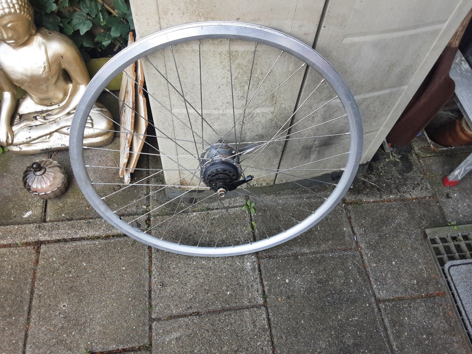 28 inch shimano nexus achterwiel, 7 speed,terugtraprem, Ophalen of Verzenden, Gebruikt, Shimano Nexus