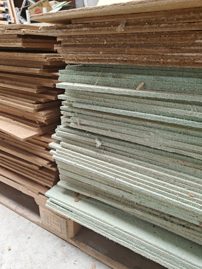 groene vloerplaten ondervloer, Ophalen, Overige materialen, 30 cm of meer, Gebruikt