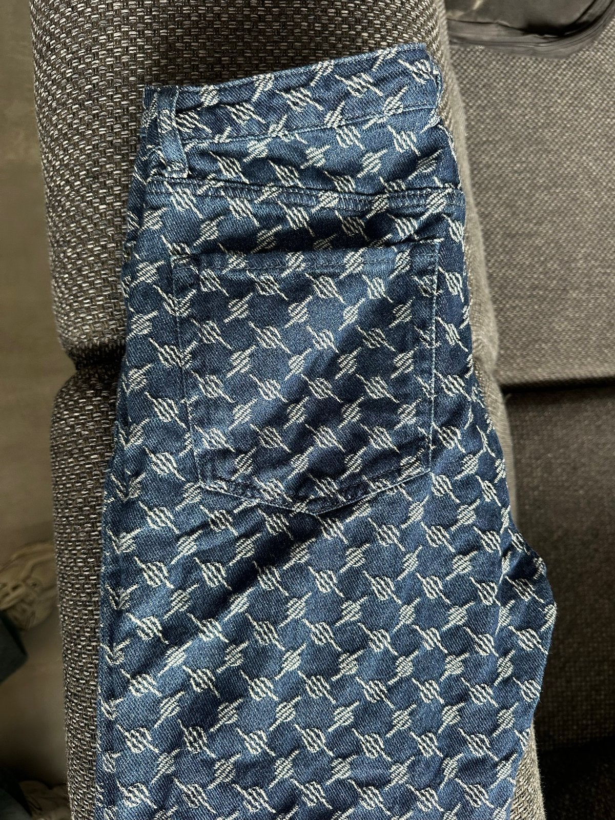 Daily Paper broek - 1x gedragen, Blauw, Ophalen of Verzenden, Zo goed als nieuw, Maat 36 (S)