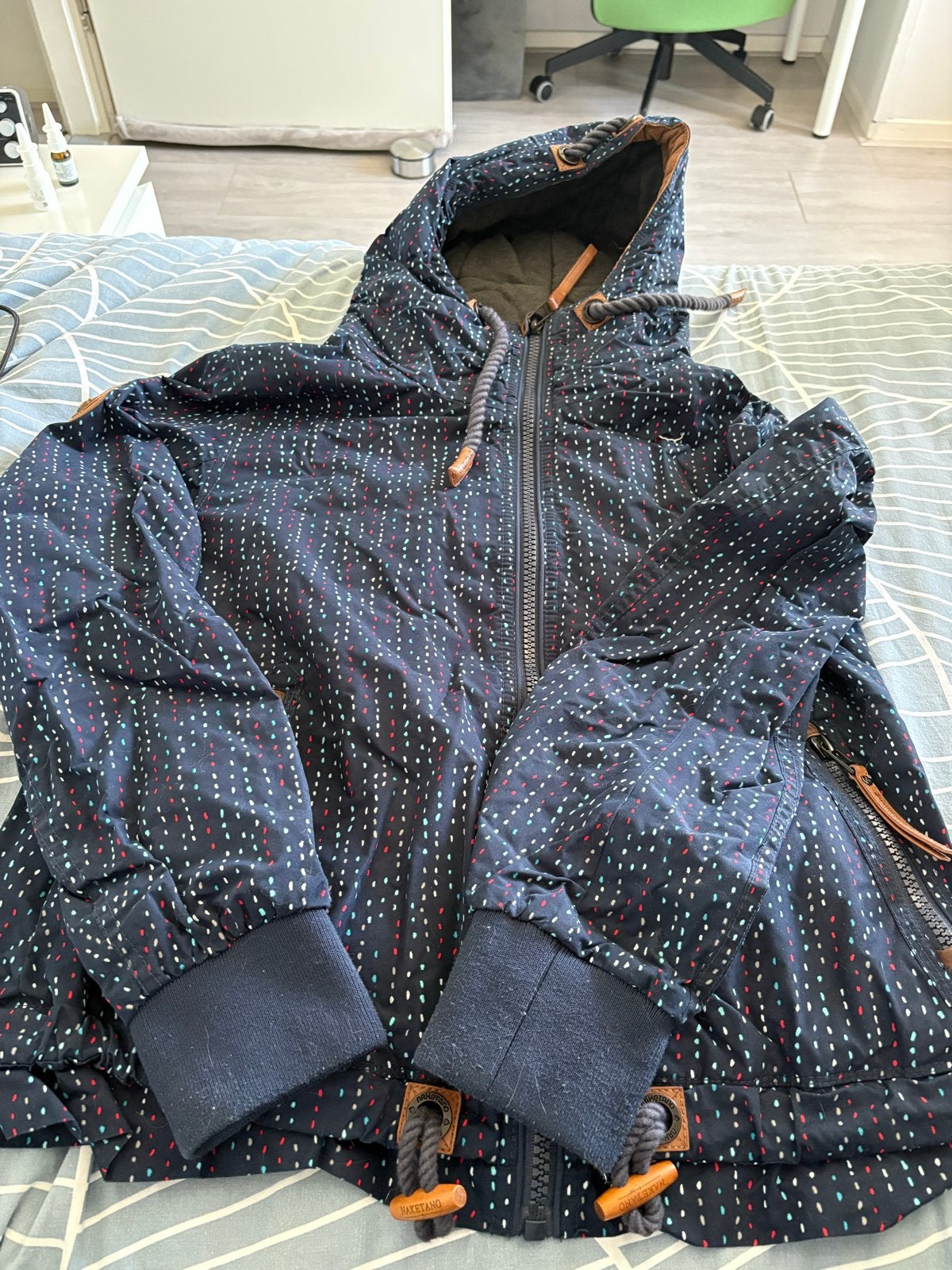 Naketano jas, maat XL, zo goed als nieuw, Ophalen of Verzenden, Zo goed als nieuw, Maat 46/48 (XL) of groter, Blauw