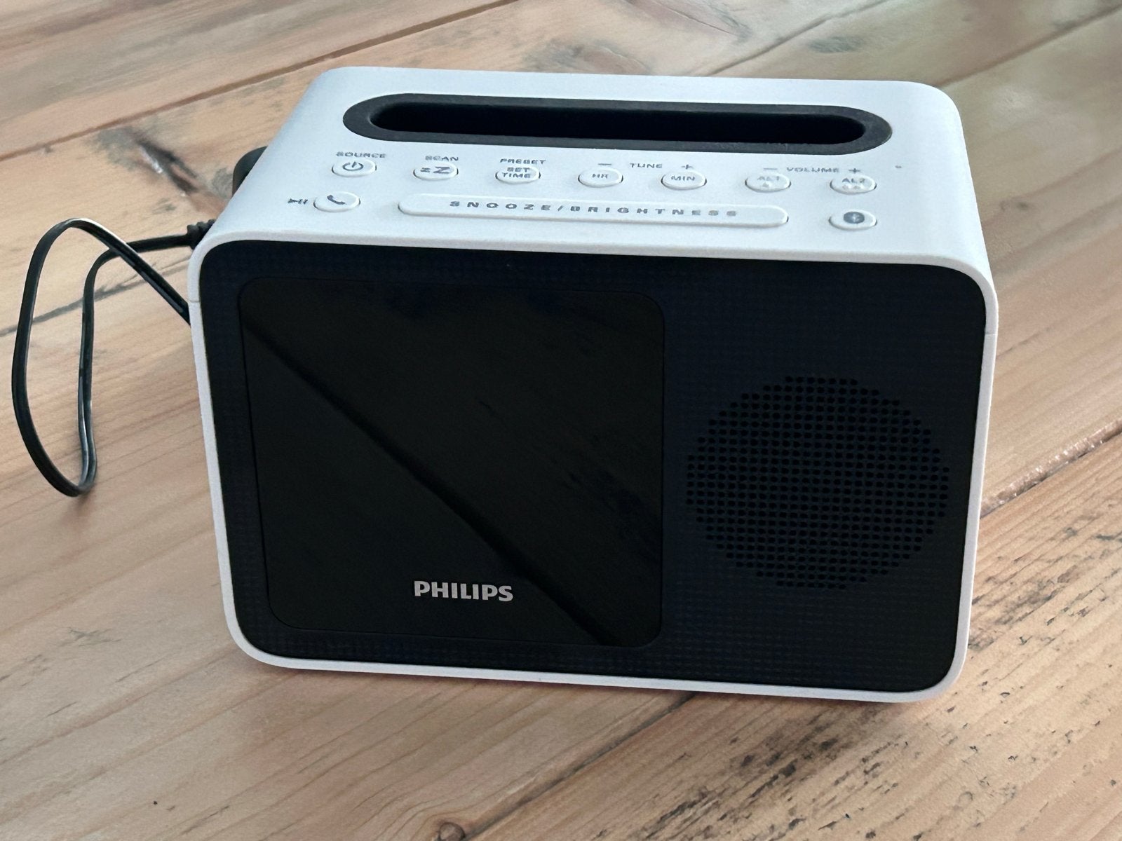 Wekkerradio Philips, Ophalen of Verzenden, Gebruikt, Digitaal