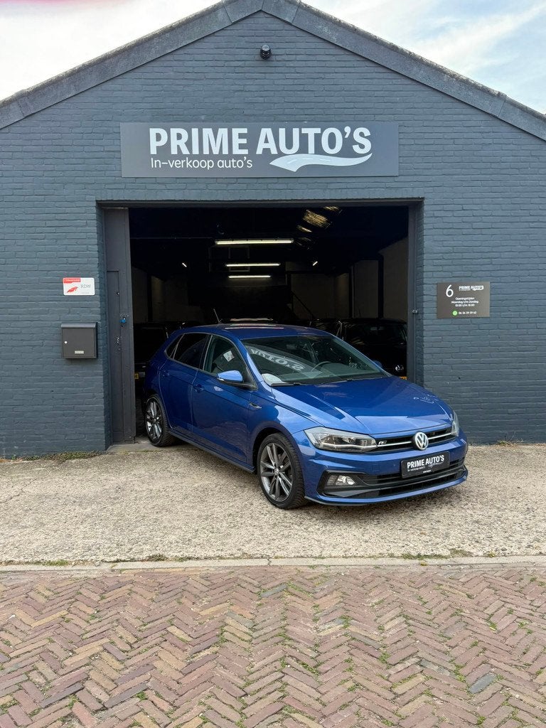 Volkswagen Polo 1.0 TSI R-Line Digital Dash| Achteruitrijcam, Voorwielaandrijving, Gebruikt, Zwart, Blauw