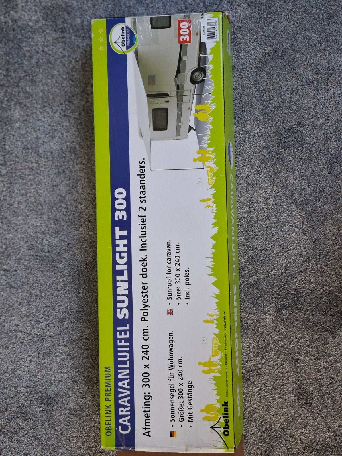 Obelink Premium Caravanluifel Sunlight 300 - Nieuw, Ophalen, Zo goed als nieuw