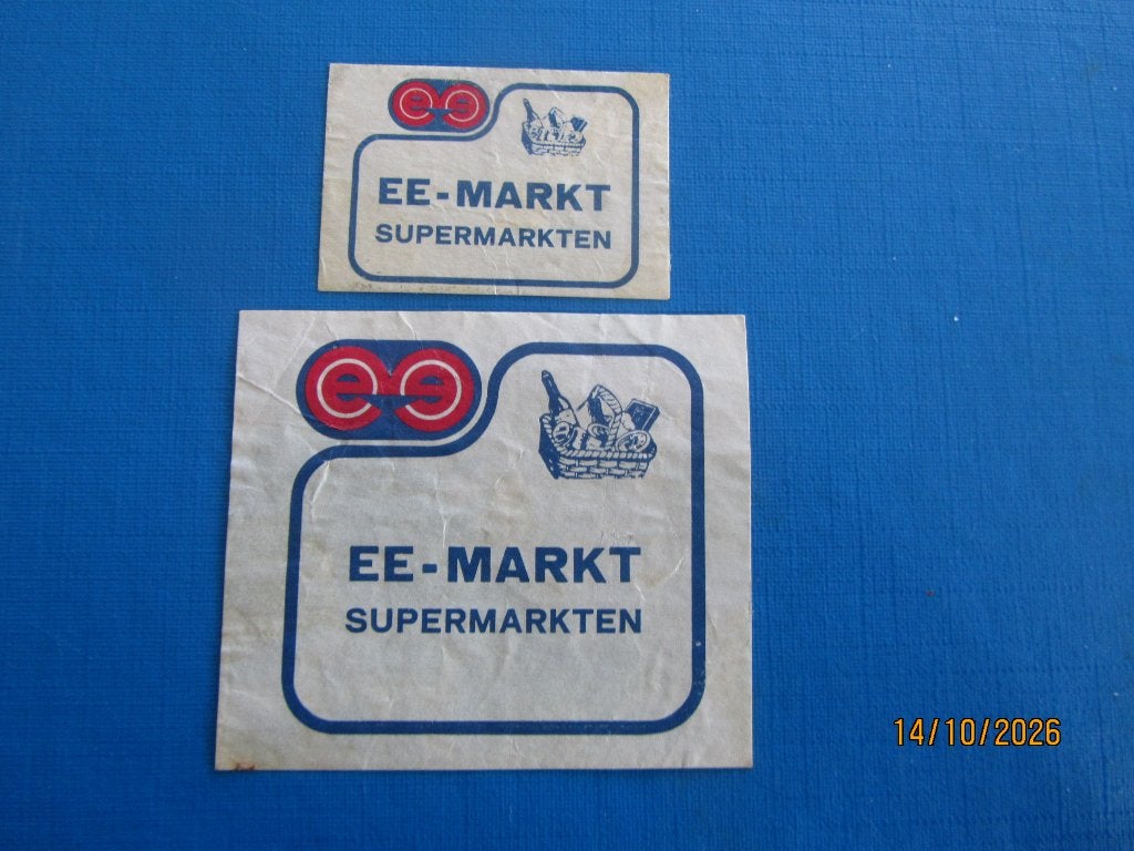 Lucifer Etiket + Pakmerk E E Supermarkt CooP, Ophalen of Verzenden, Gebruikt, Luciferdoosjes of -merken