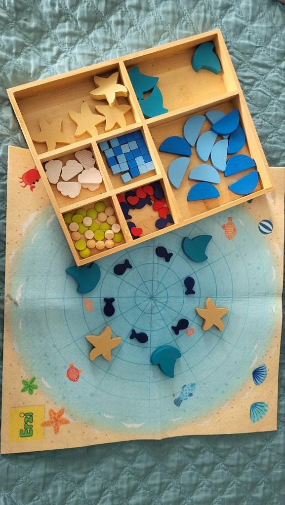 Esri mandala maken spel van hout, Ophalen
