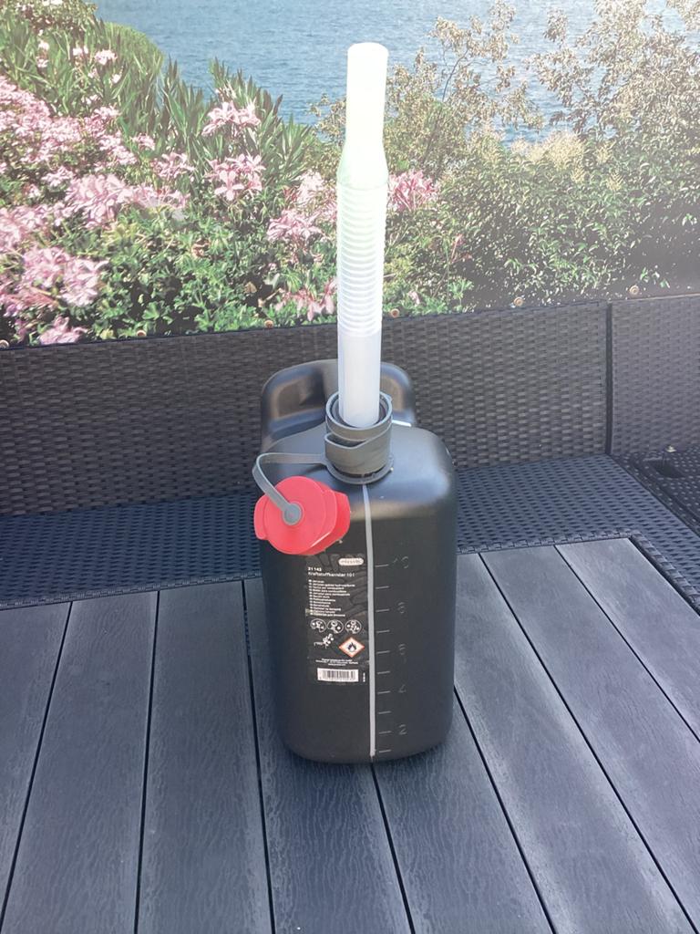 Pressol Jerrycan 10 liter voor benzine - Gebruikt, Ophalen, Gebruikt