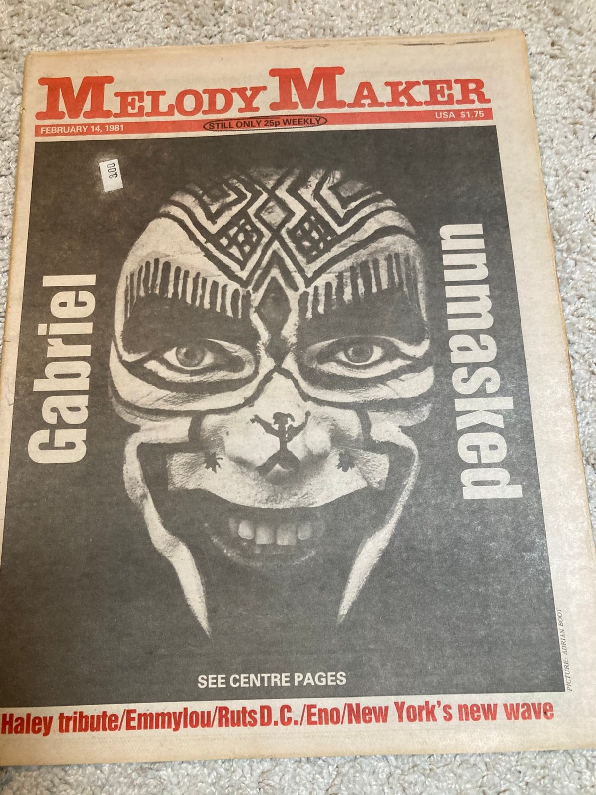 MELODY MAKER 1981 PETER GABRIEL Herman Brood ATRIX Ruts DC, Ophalen of Verzenden, Muziek, Film of Tv