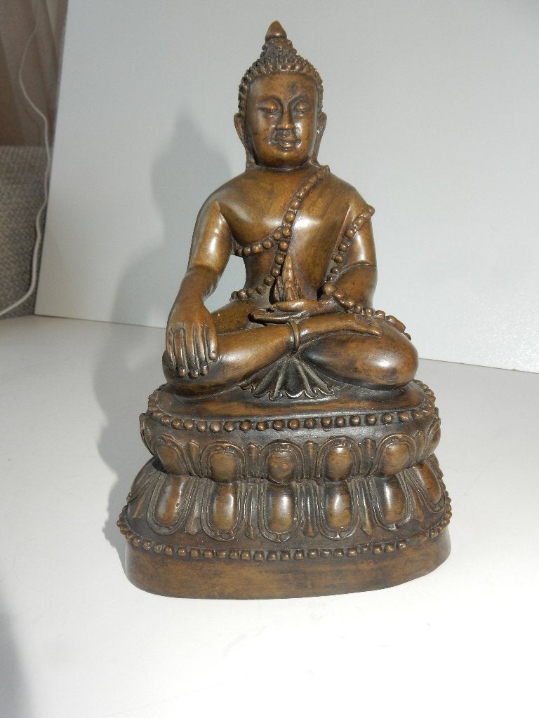 Boeddha Siddhartha Gautama, Metaal, Ophalen of Verzenden, Zo goed als nieuw, 18 cm