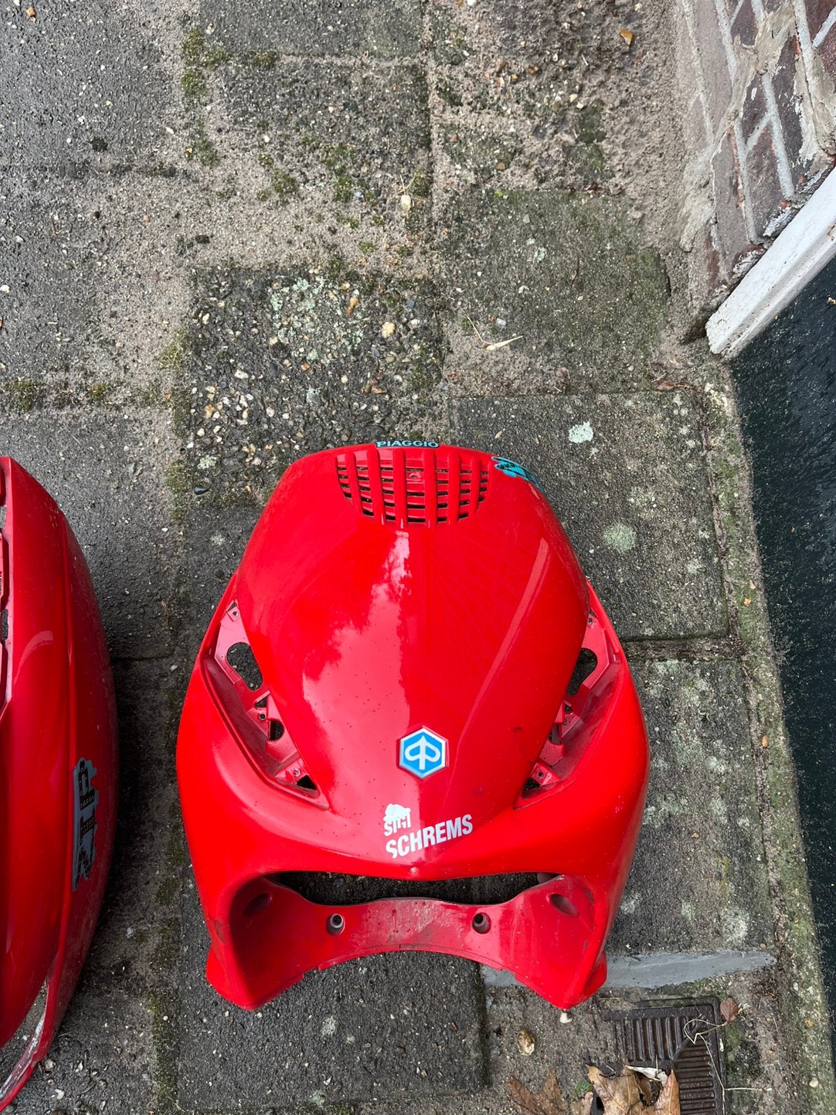 Kappenset zip rood met grill, Ophalen, Zo goed als nieuw, Kap, Piaggio