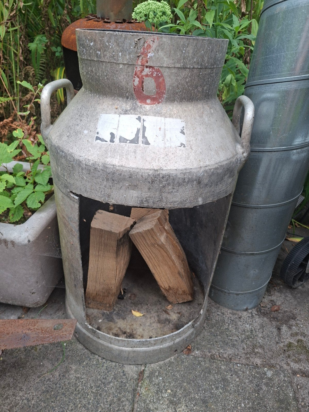 teras kachel  melk bus, Ophalen, Gebruikt