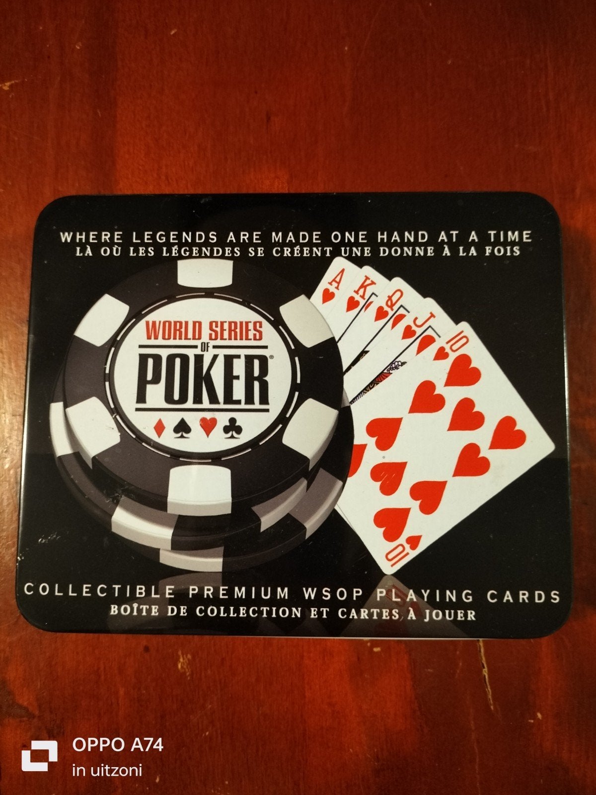 Nieuwe World Series of Poker kaarten in blik, Verzamelen, Ophalen of Verzenden, Nieuw, Speelkaart(en)