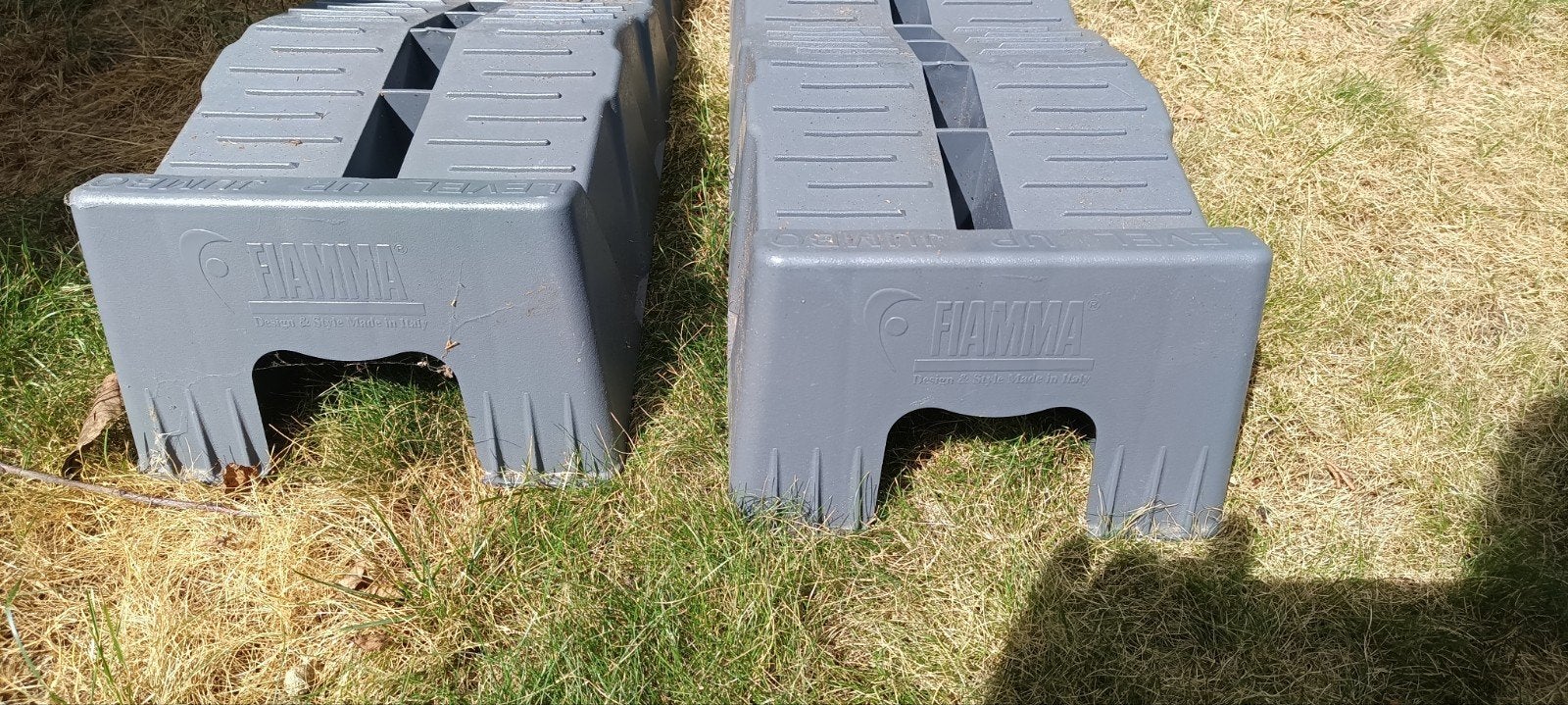 Fiamma Level Up Jumbo oprijplaten - ZGAN, Caravans en Kamperen, Caravan accessoires, Ophalen, Zo goed als nieuw