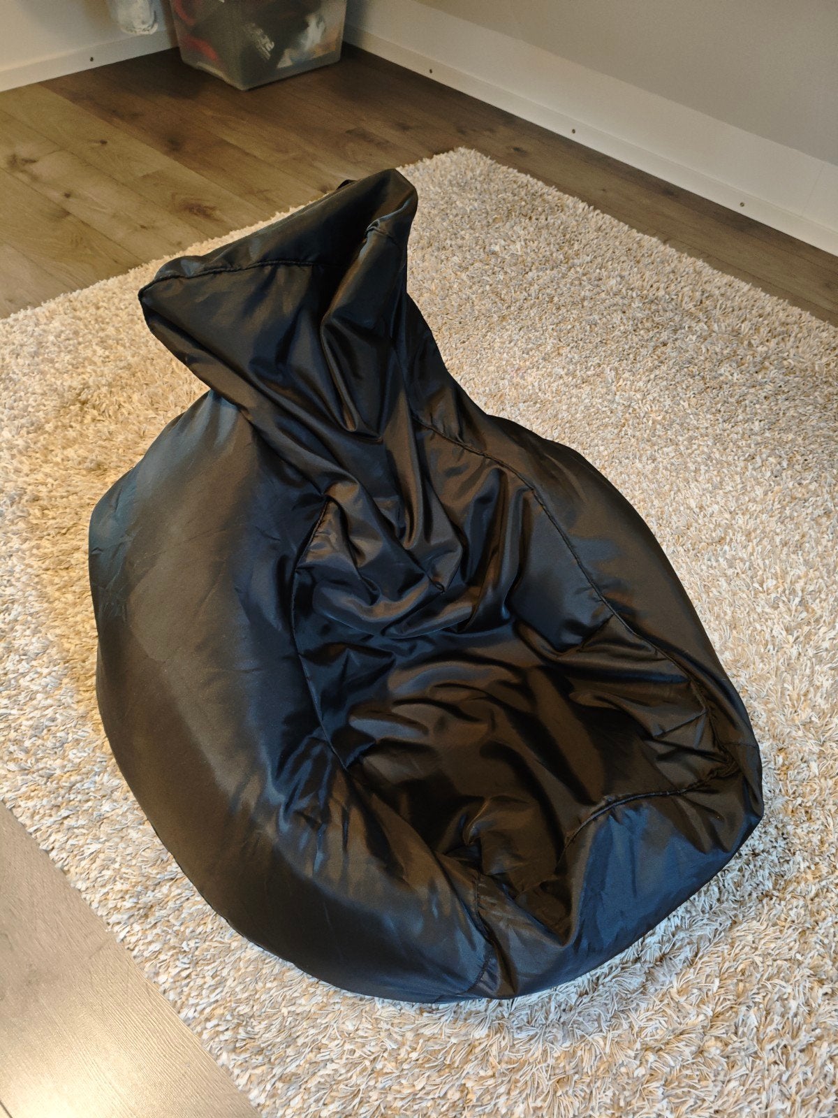 Zwarte zitzak, Ophalen, Zo goed als nieuw, Zwart, Zitzak