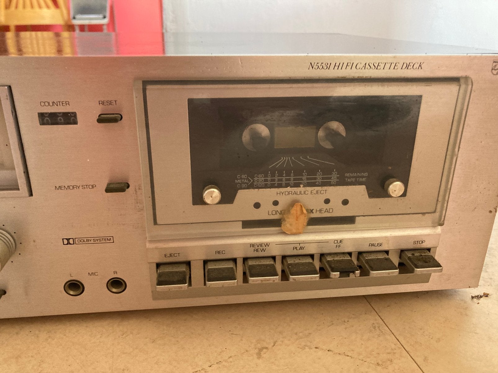 Retro philips cassettedeck/ versterker, Audio, Tv en Foto, Ophalen, Philips