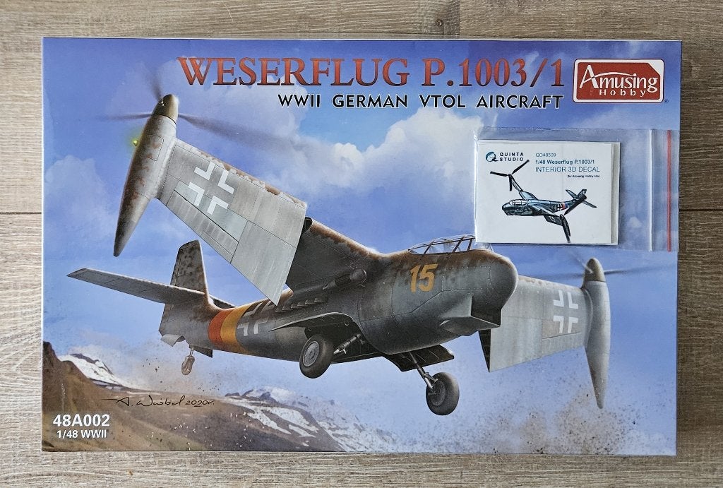 Weserflug P.1003/1 - Amusing Hobby 48A002 1/48 + extra, Hobby en Vrije tijd, Modelbouw | Vliegtuigen en Helikopters, Overige merken