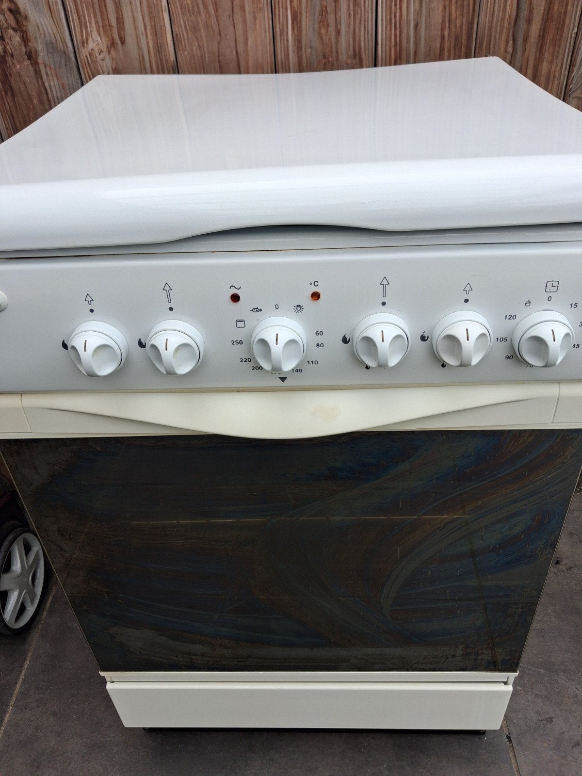 ETNA gasfornuis met oven, Witgoed en Apparatuur, Gebruikt, Gas, Vrijstaand, 4 kookzones