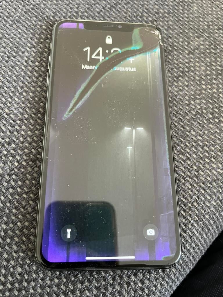 iphone Xs max bechadigd / doet nog wel, Telecommunicatie, Mobiele telefoons | Samsung, 64 GB, Ophalen of Verzenden, Zo goed als nieuw