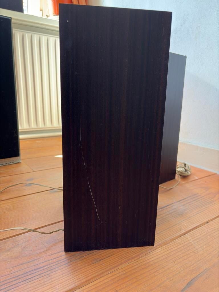 Philips Hifi Speakers - 3-weg - Jaren '50 Vintage Audio, Audio, Tv en Foto, Luidsprekers, Gebruikt, Front, Rear of Stereo speakers